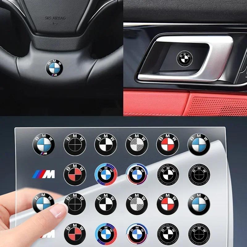 New Hots E60 E60 E93 E60 For BMW M X3 X5 X6 Car Steering Wheel Badge Stickers Car Door Handle Label Decal For BMW 50th M E46 E