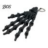 Cool Skeleton Hand Accessory Keychain, with Hanging Chain 3D Printed Ornament, Movable Gothic Ornament Joint Design Skull Palm Stress Relief