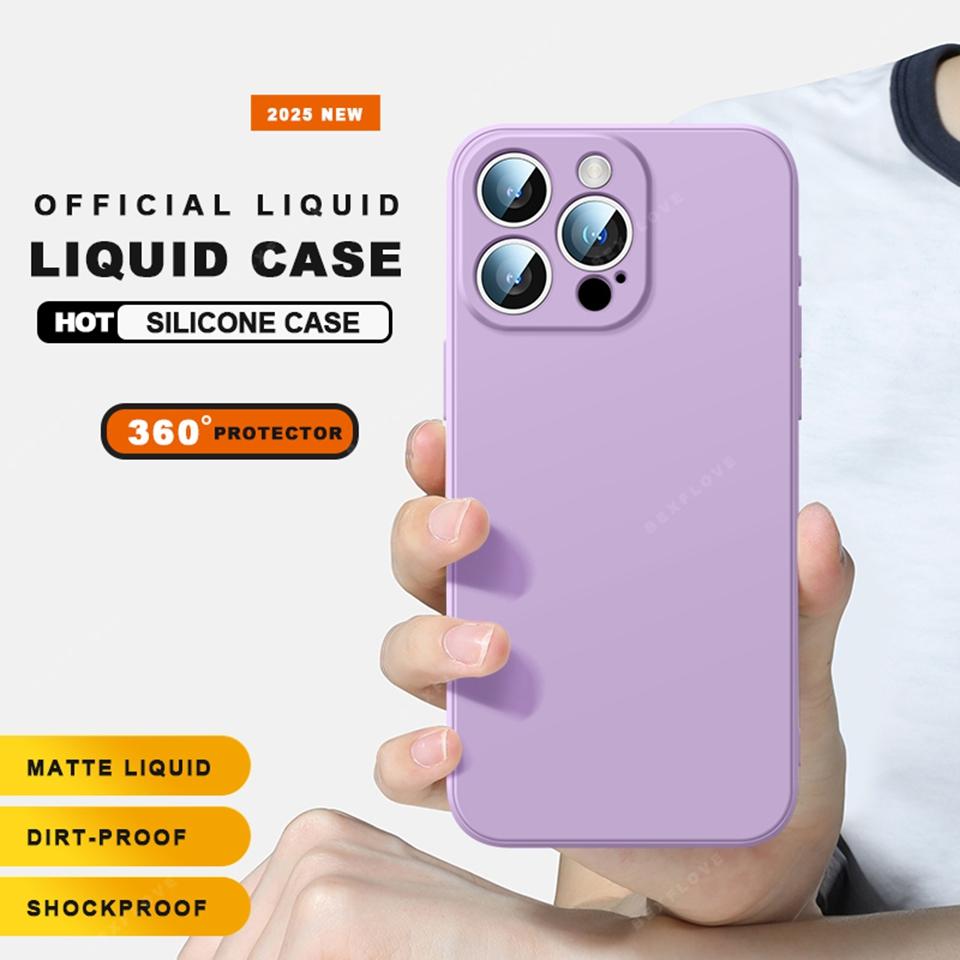 Чехол для телефона со шнурком для iPhone 16E 16 14 15 Plus 12 13 Mini 11 16 Pro X XR XS Max SE Защитный чехол из жидкого силикона с ремешком Мягкий чехол