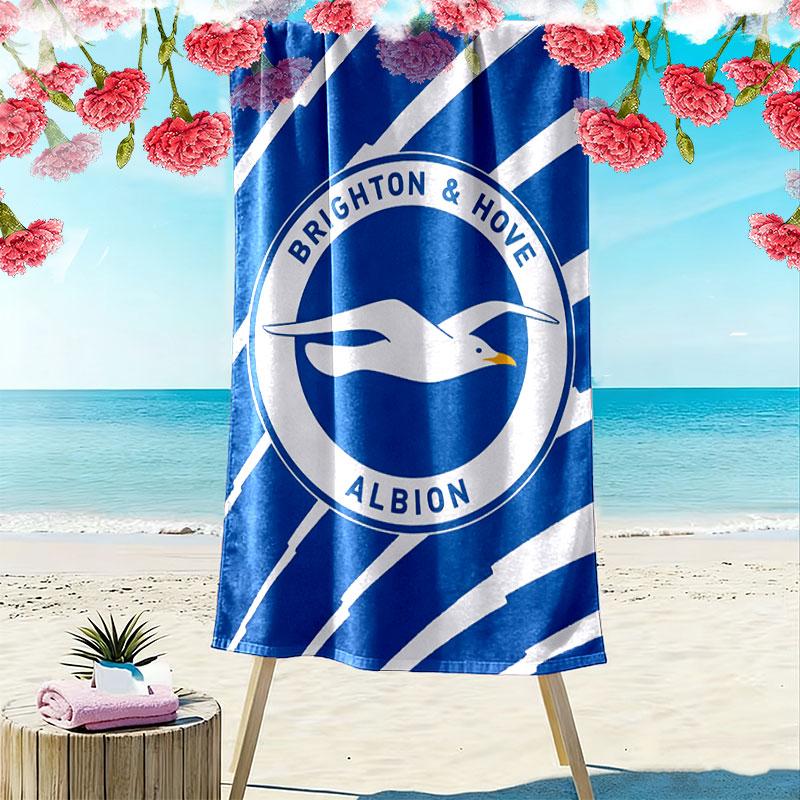 Пляжное полотенце Brighton Print, Большое мягкое быстросохнущее полотенце для пляжа, кемпинга, плавания