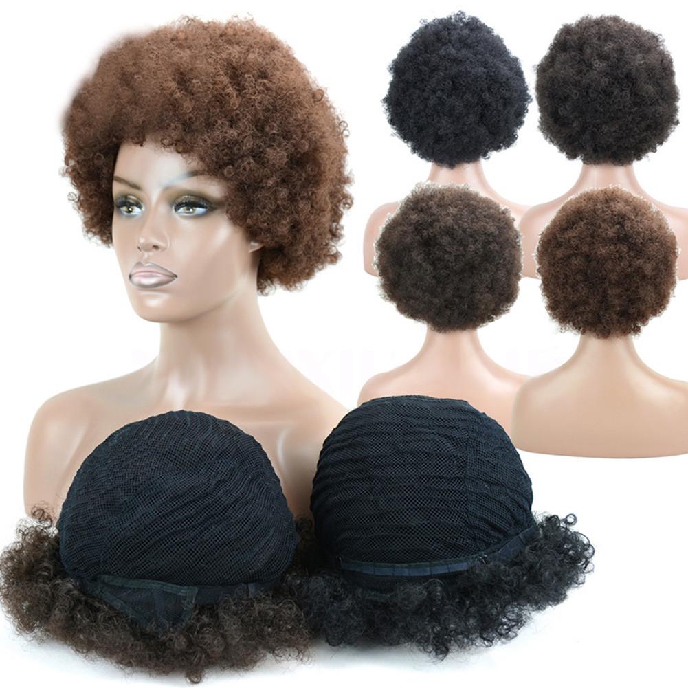 Unisex Fashion Clown Curly Afro Hippie Fans Wig for Halloween Christmas Disco Dancer Cosplay