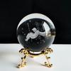 3D хрустальный шар с подставкой, планета, лазерная гравировка, глобус Солнечной системы, астрономический подарок, подарок на день рождения, стеклянная сфера, украшение для дома