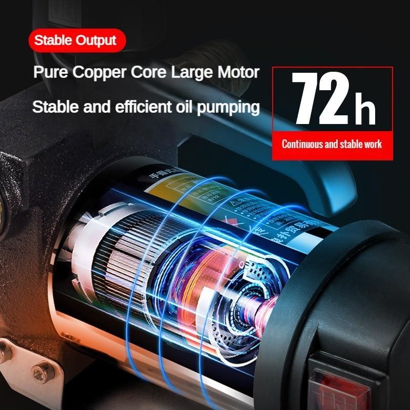 990W Portable Automatic Start Stop Electric Diesel Pump High Power Self Priming Electric Oil Extraction Pump