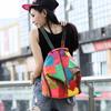 Women's Backpack Genuine Leather New European and American Style Patchwork Tide Fashion Shoulder Bag Mochila