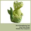 Green Color Squeaky Alligator Dog Toy Natural Latex Plush Crocodile Toy Latex Chew Toy  Pet Biting