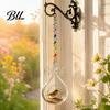 Hanging Bird Feeder for Garden Glass Angel Feeder, Outdoor Decorative Wild Eco Friendly Small Birds, Yard Porch Decor