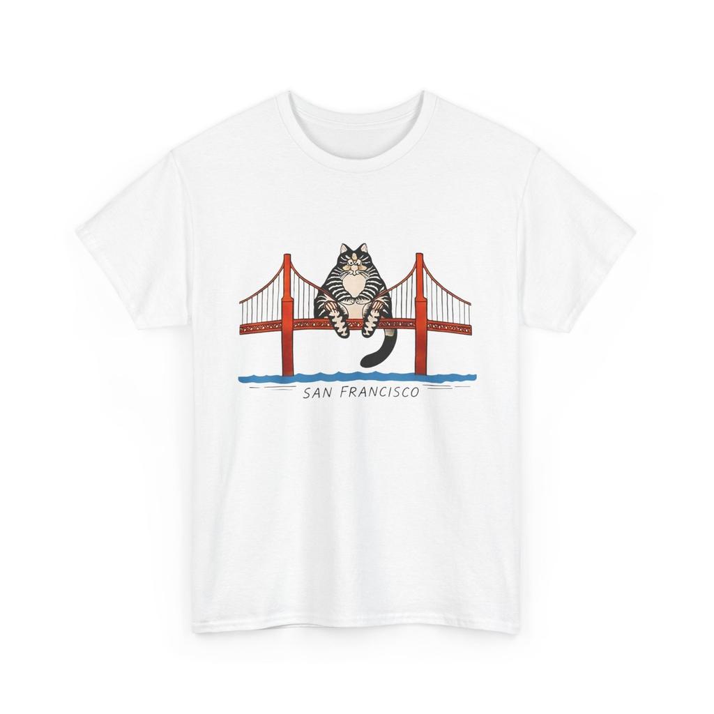 Футболка San Francisco Cat Golden Gate Bridge