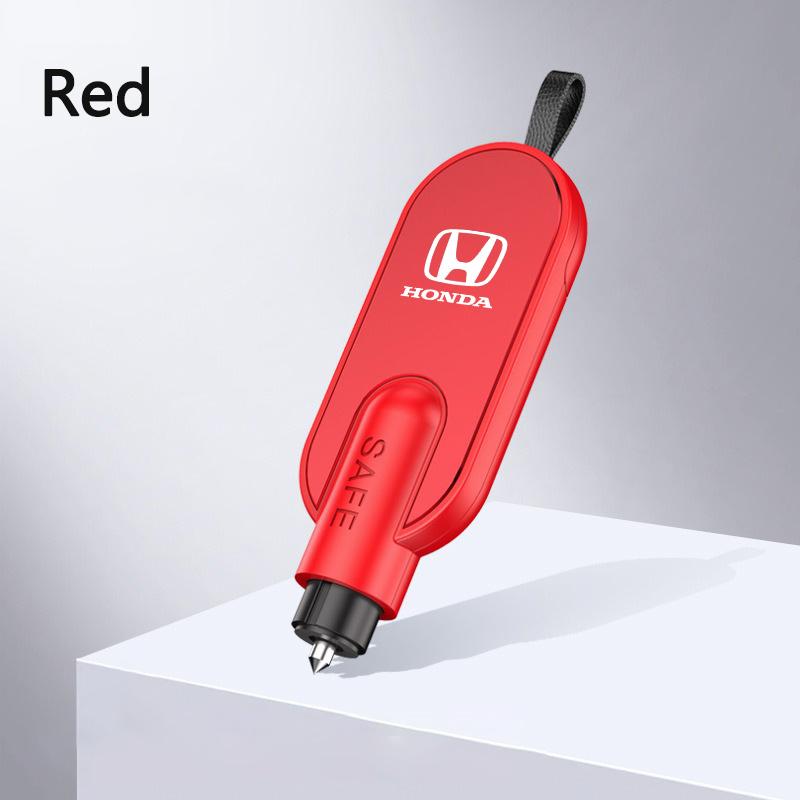 Mini Portable Safety Hammer Car Logo Window Breaker Accessory For Honda Civic Fit Accord CRV Spirior Odyssey CITY Envix Jade XNV LK6