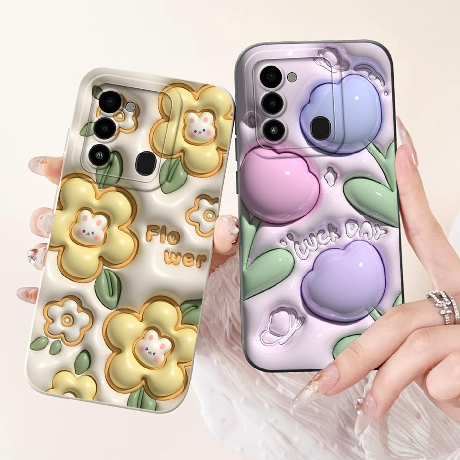 Чехол для Tecno Spark 8C KG5k KG5j KG5n Роскошный Конфетный Покрашенный Чехол Мягкий ТПУ Корпус Для Tecno Spark Go 2022 KG5 Spark8C Чехлы для Телефона