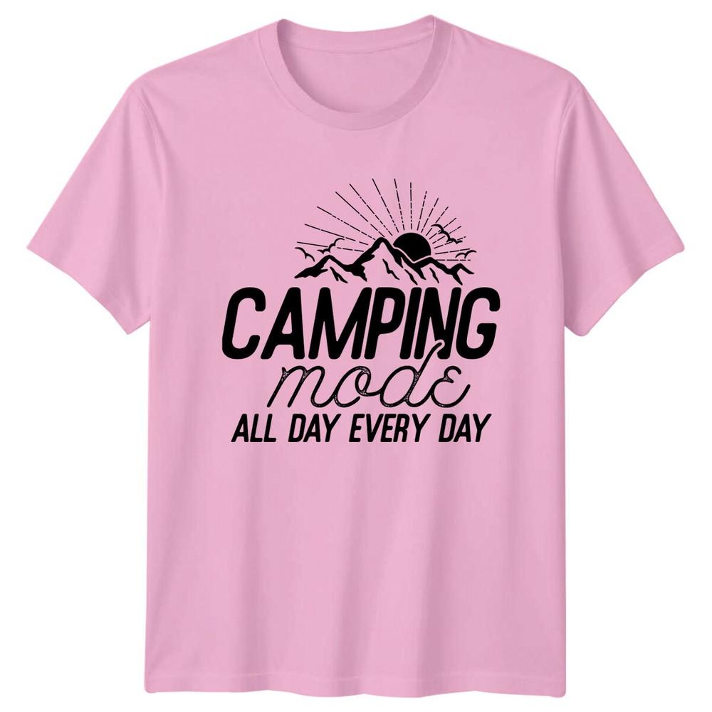Camping Mode All Day Every Day TShirt Mountain Adventure Tee