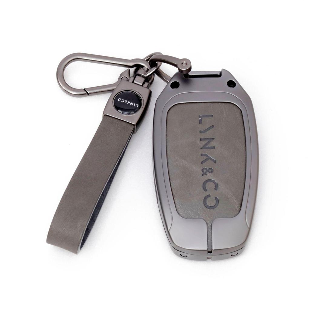Новый чехол для ключей из натуральной кожи и сплава для моделей Lynk & Co 01, 03, 05, 06