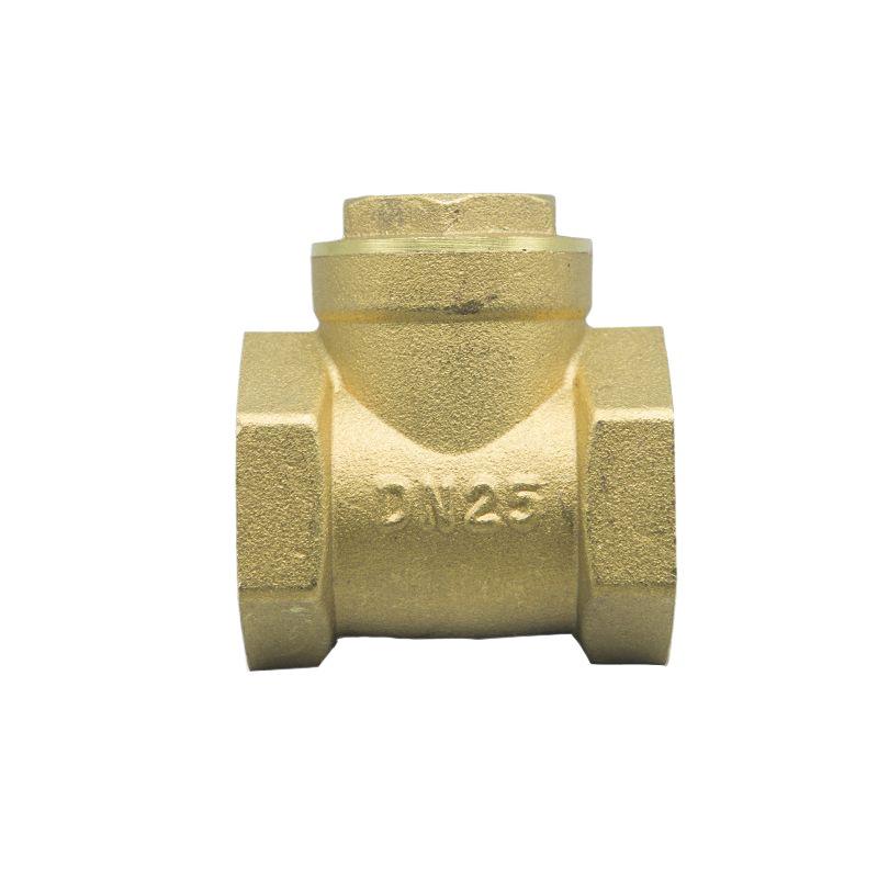 Brass Horizontal Lift Check Valve, Spring One-Way, Non-Return, Copper Stem, Sizes: 1/2", 3/4", 1", 2" (DN15-25)