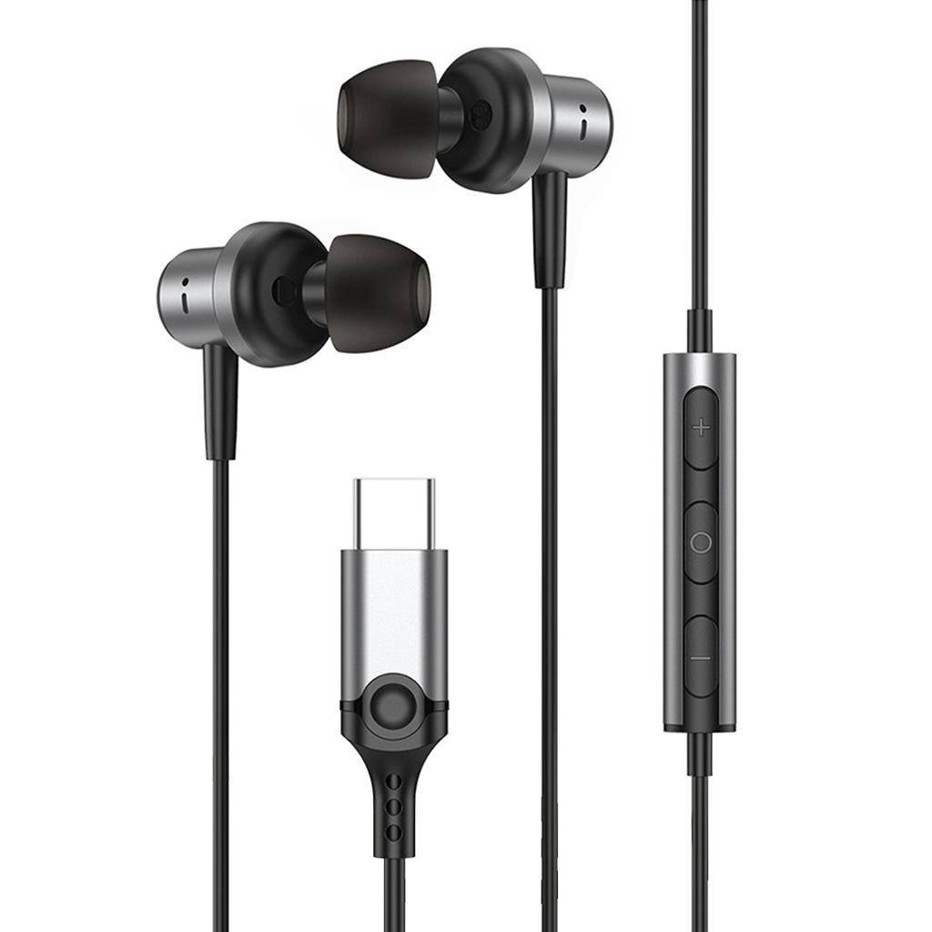 Wired Headphone In-ear Type-c Suitable for Xiaomi, Samsung, Huawei, Smart Phone Headset, Wire Control and Microphone Call