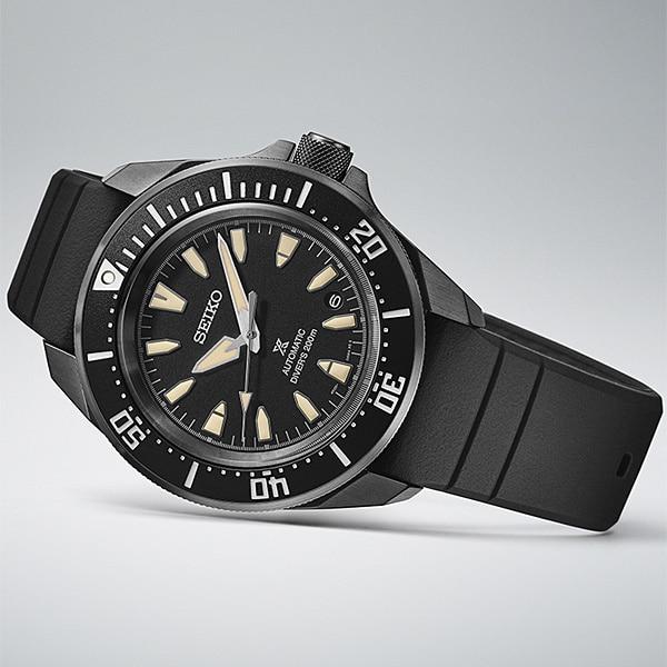 Seiko Men's SBDY133 (PROSPEX DIVER SCUBA Mechanical Men's Silicone Band) Round Watch Black Analog