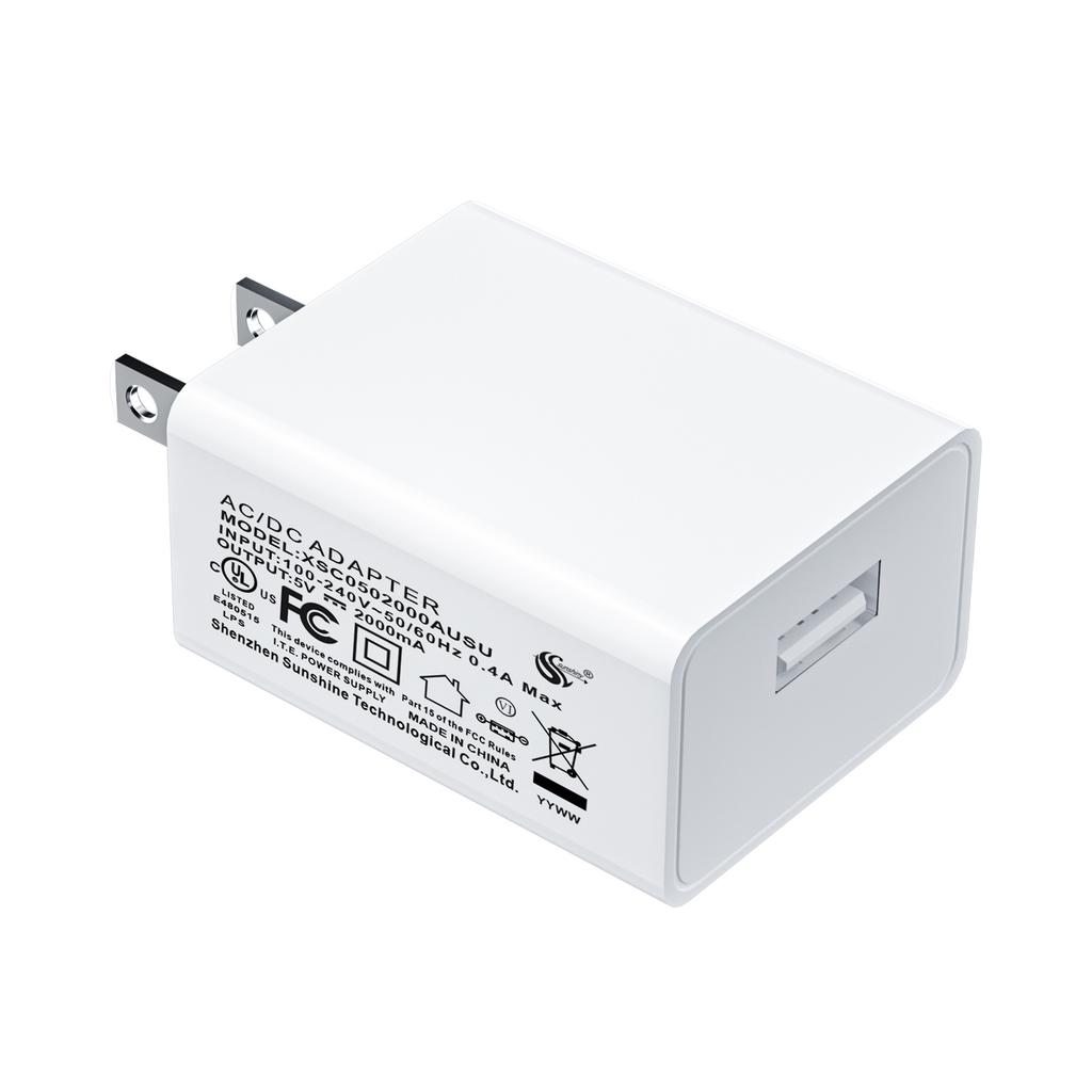 In Stock 5V2A Charger 3C National Standard Certified USB Power Adapter for Small Home Appliances 5V1A Phone Charger