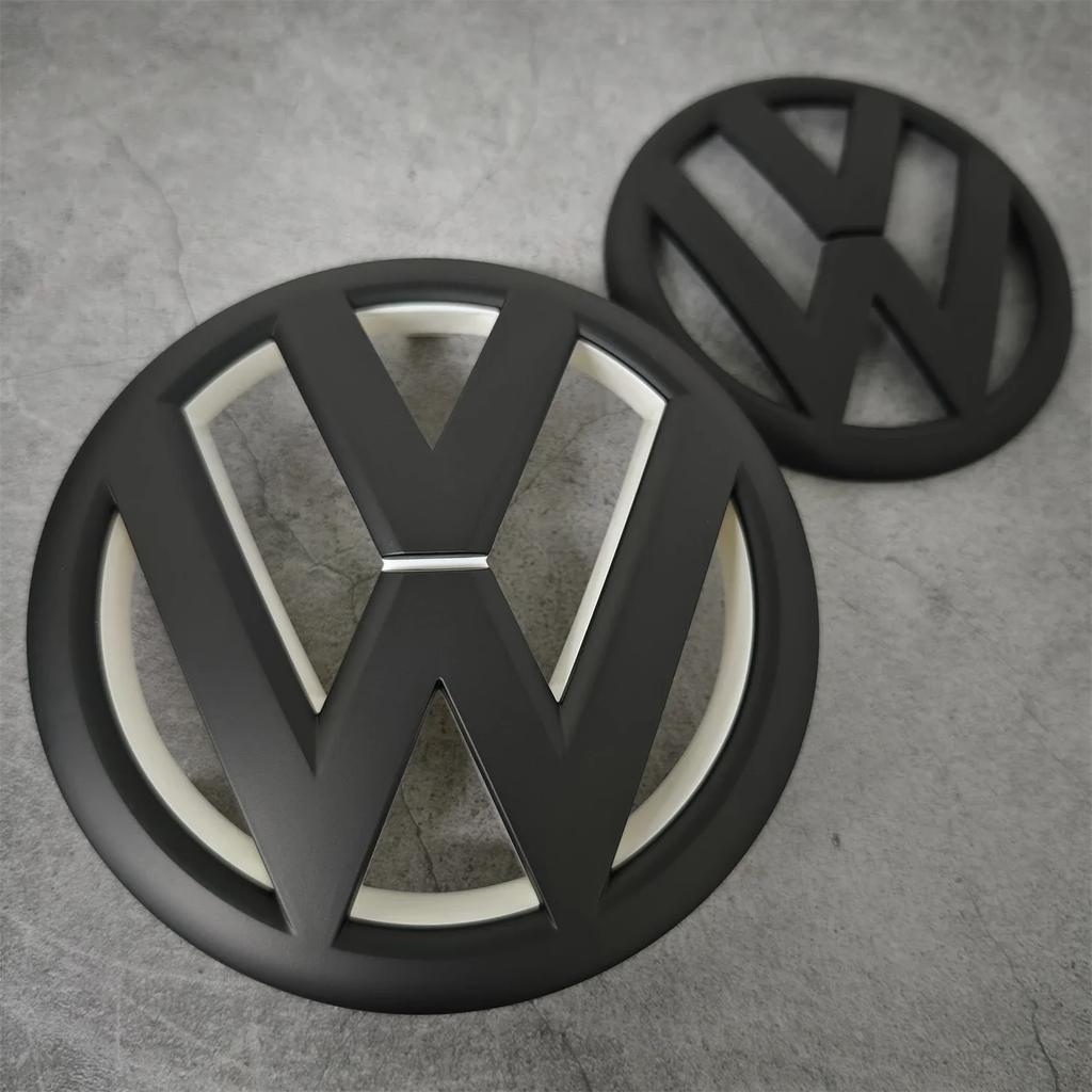 2025 Горячий Volkswagen Golf MK6 2009-2012 Передняя решетка эмблема 135 мм и Задний значок багажника 110 мм 2 шт. Замена логотипа автомобиля Автоаксессуар