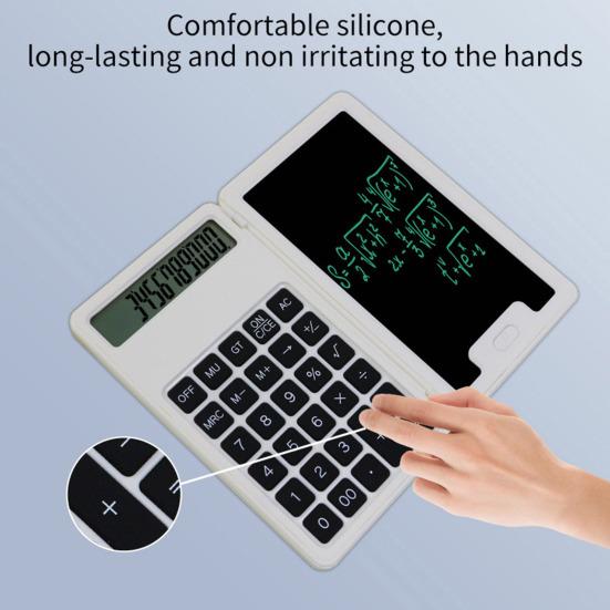 Портативный калькулятор с блокнотом 12-значный дисплей Большой дисплей Интеллектуальный настольный калькулятор с питанием от аккумуляторной батареи