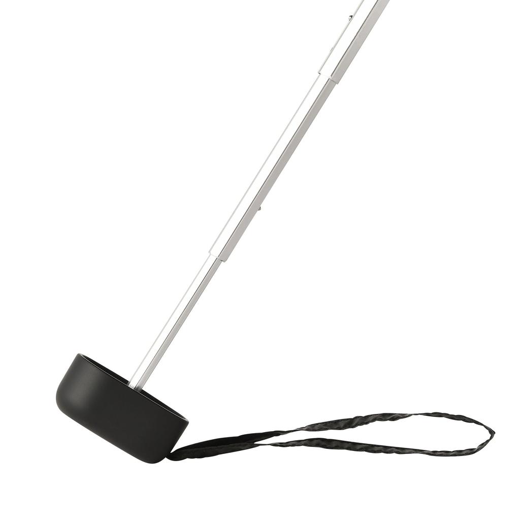 Francfranc Francfranc Compact Piping Folding Umbrella 47cm Black For Both Sunny and Rainy Days Lightweight Parasol Rain Umbrella Light-blocking