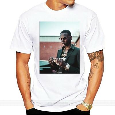 НОВЫЙ ФУТБОЛКА YOUNG DOLPH фото-постер рэпера tee S M L или XL мужская брендовая футболка мужская летняя хлопковая футболка