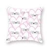 Милая розовая красная подушка для домашнего декора с принтом сердец, наволочка на подушку для дивана на День святого Валентина