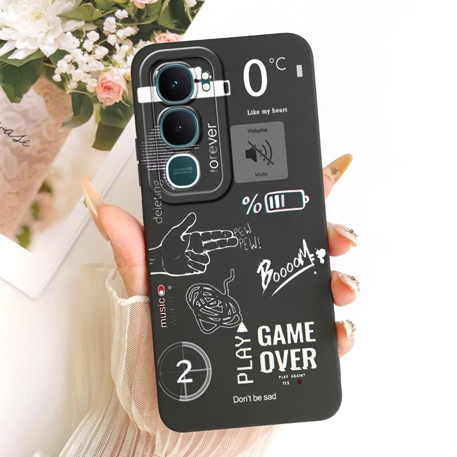 For Vivo Y31 2025 V2125 Vivo Y21D Phone Case Soft TPU Camera Protection Bumper Capa Marble Sun Moon Night Aesthetic Cover Coque