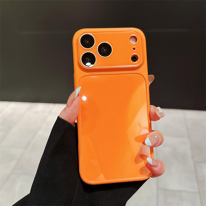 Модный чехол из жидкого стекла с пленкой для камеры для Apple 17 Pro Max