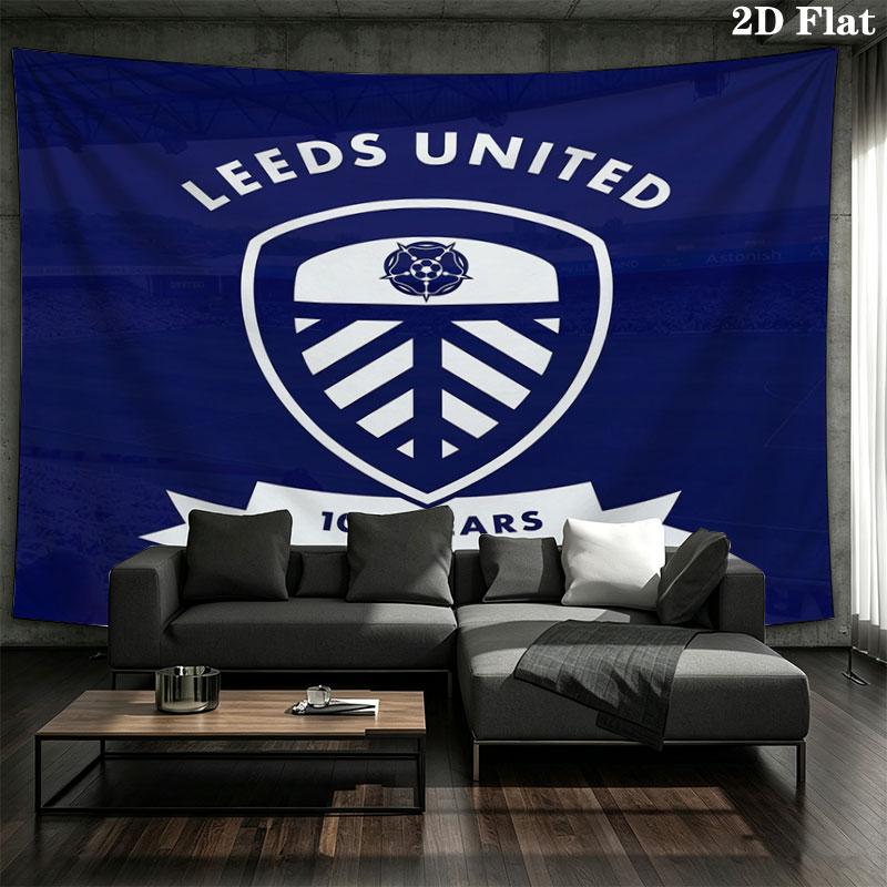 Leeds United Персонализированный Настенный Гобелен с Именем Эстетичный Настенный Подвесной Покрывало из Печатной Ткани Декоративные Гобелены для Спальни Гостиной Домашний Декор