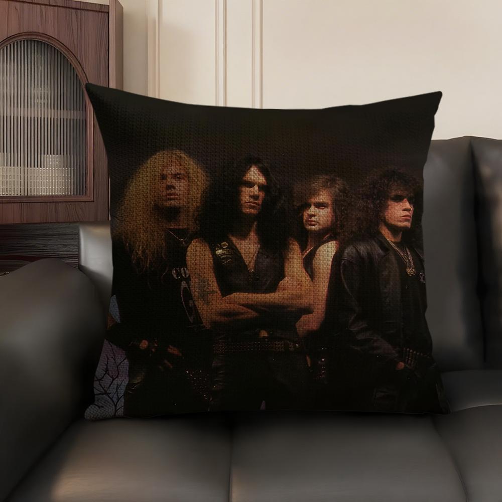 M-Morbid Angell Чехол на подушку с принтом band Натуральный лен Органическая ткань Двусторонний принт Диван Домашний декор Подарок Наволочка