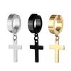 Европейские мужские панк-серьги из титановой стали - Модные, стильные застежки-клипсы или гвоздики.