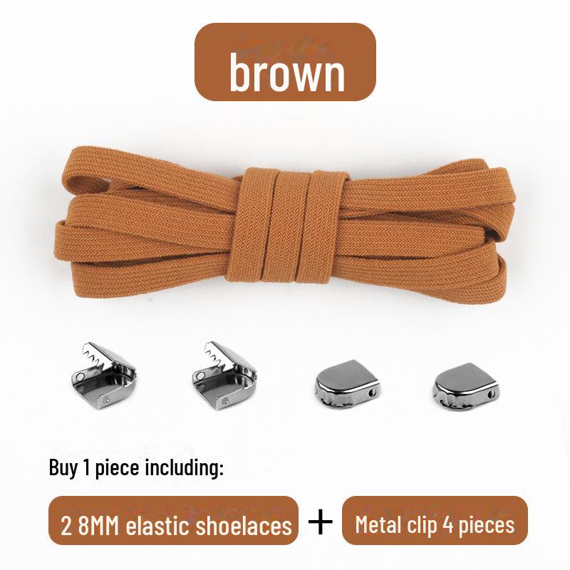 Черно-белые эластичные шнурки без завязывания для взрослых и детей — идеально подходят для спортивной обуви