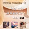 Elegant 7-Day Earring Set Women Sterling Heart Snowflake Design Luxury Daily Wear Gift Teachers Birthday