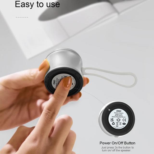 Мини Bluetooth-колонка EWA A119, водонепроницаемая IPX7, TWS, соединенная стереоколонка, металлическая, беспроводная, сверхдлительное воспроизведение музыки, портативная