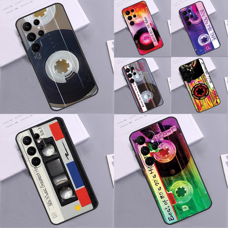 Ретро чехол-кассета 90-х для Samsung Galaxy S25 Ultra S9 S10 S20 S22 S21 FE S23 Plus S24 Ultra