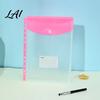 Project File Organizer 11 Hole Binder Pockets for A4 Binders Plastic Expanding Folders Snap Button Pocket with Closure & Transparent Label