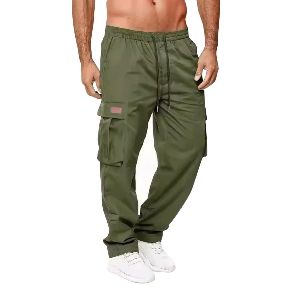 Men's Solid Color Loose Overalls Men's Casual Fashion Sweatpants