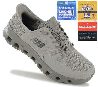 Слипоны: Glide-Step Pro - Мужские Кроссовки Обувь Оливково-Зеленые 232930-OLV ОРИГИНАЛ