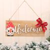 Christmas Wooden Door Hanging Christmas Decorations Hotel Cafe Welcome Pendant Faceless Deep Forest Dwarf