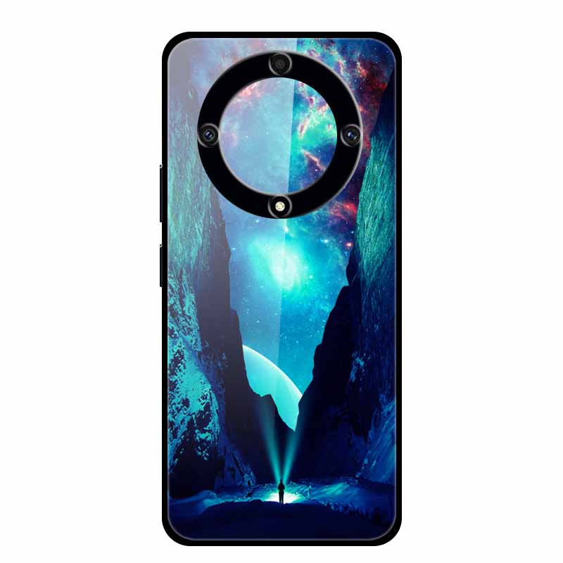 Закаленное Стекло Чехол для Honor Magic5 Lite 5G Крышка Роскошная Жесткая Задняя Крышка для Huawei Honor Magic 5 Lite Чехлы Защитные Модные
