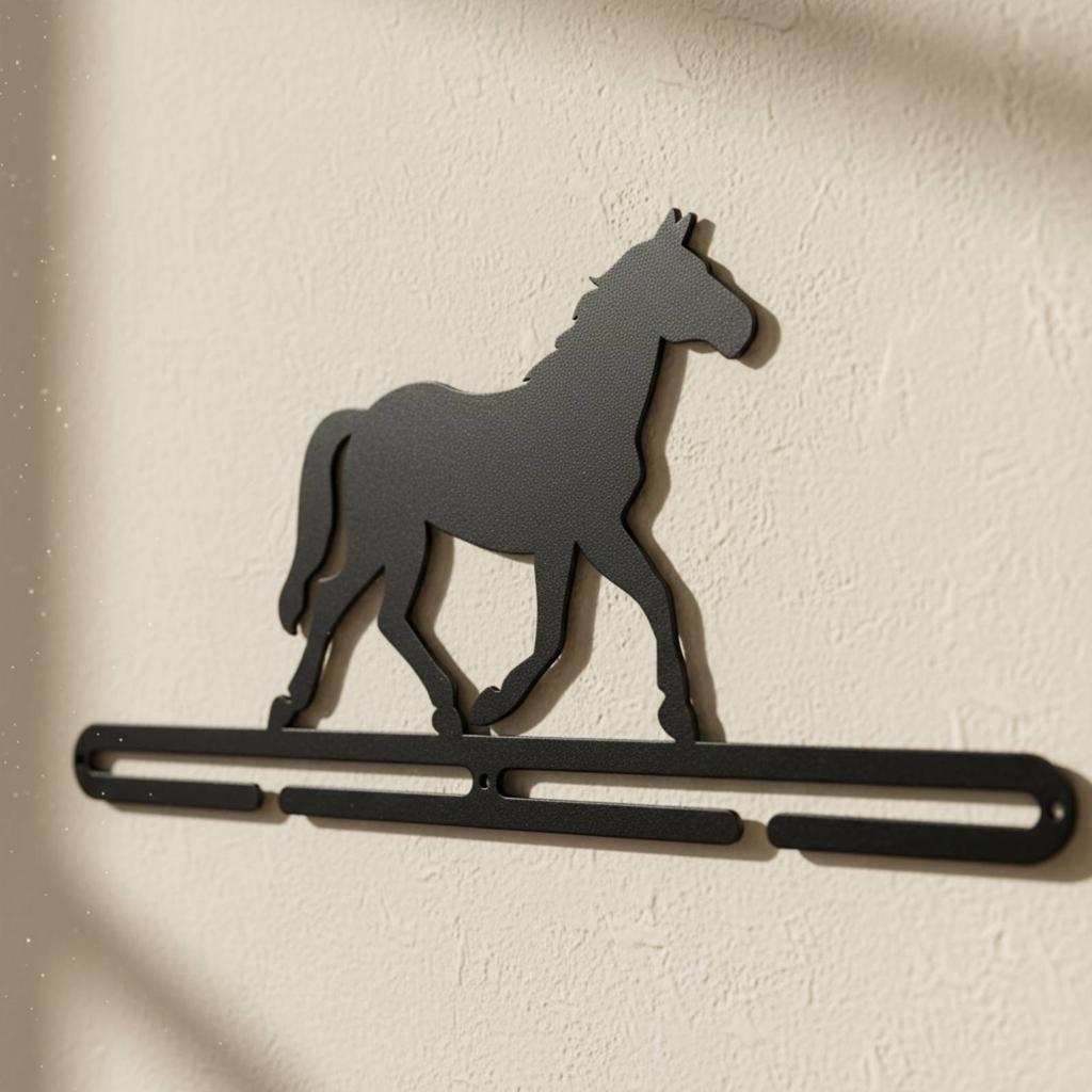 Horse Medal Hanger Decorative Outline Sports Decor Easy to Install for Gym