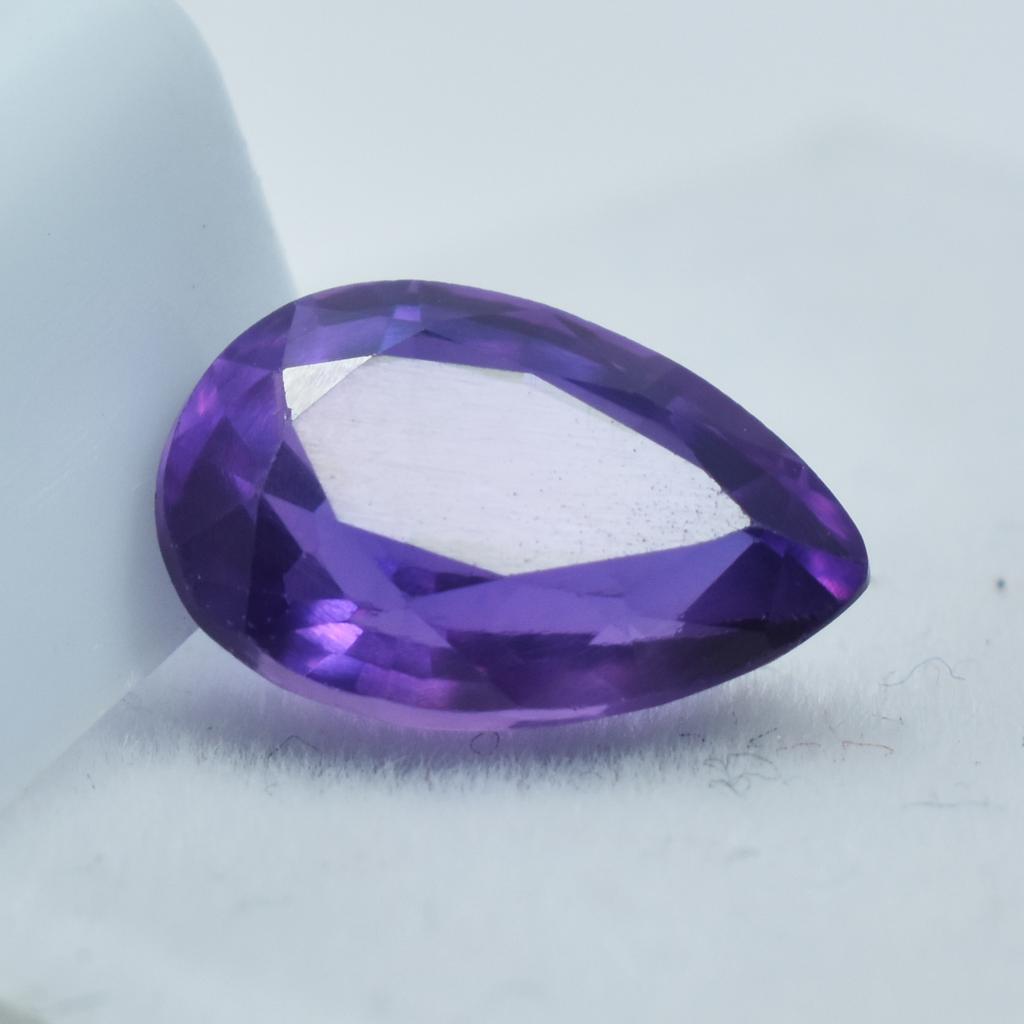 Natural Purple Sapphire Loose Gemstone Pear Cut 10.55 ct September Birthstone for Gem Collections