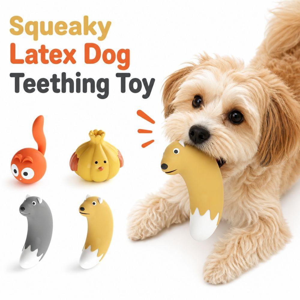 Cartoon Pet Teething Toy Slow Rebound Chew Toy Cute Squeaky Latex Dog Toy Dog Amusing Oneself