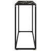 VidaXL Table console Noir, 100x35x75 cm Verre trempé