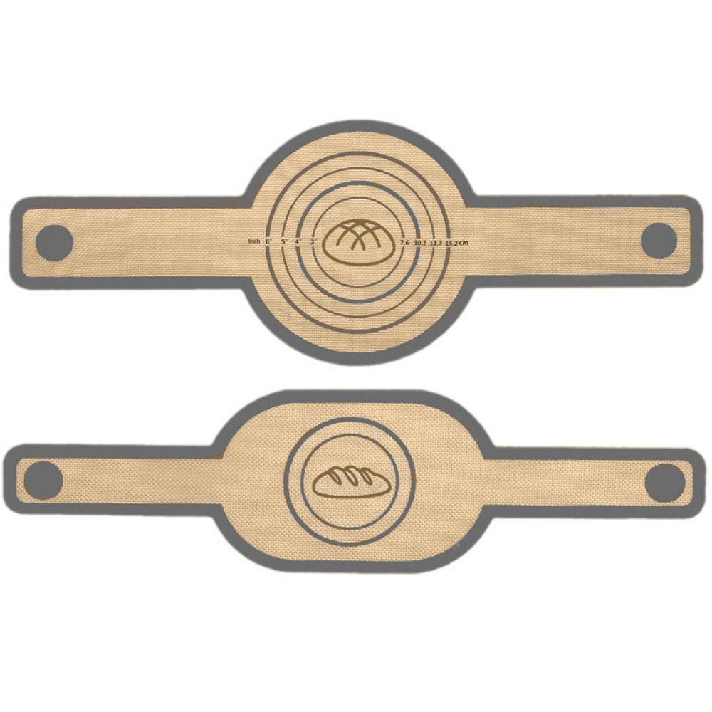 2Pcs Silicone Baking Mat Set Non-Stick Dough Transfer Mat Liner Bread Sling Kitchen Baking Tools