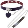 Новый сексуальный ошейник-чокер из кожи Bdsm Косплей Раб Сердце Ошейники и Поводок Набор Для Женщин Бондаж Готический Чокер Колокольчик Аксессуары