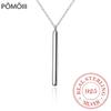 Chic 925 Sterling Silver Bar Pendant Chocker Statement Necklaces Punk Style New Year's Gifts Fine Jewelry for Women Collares