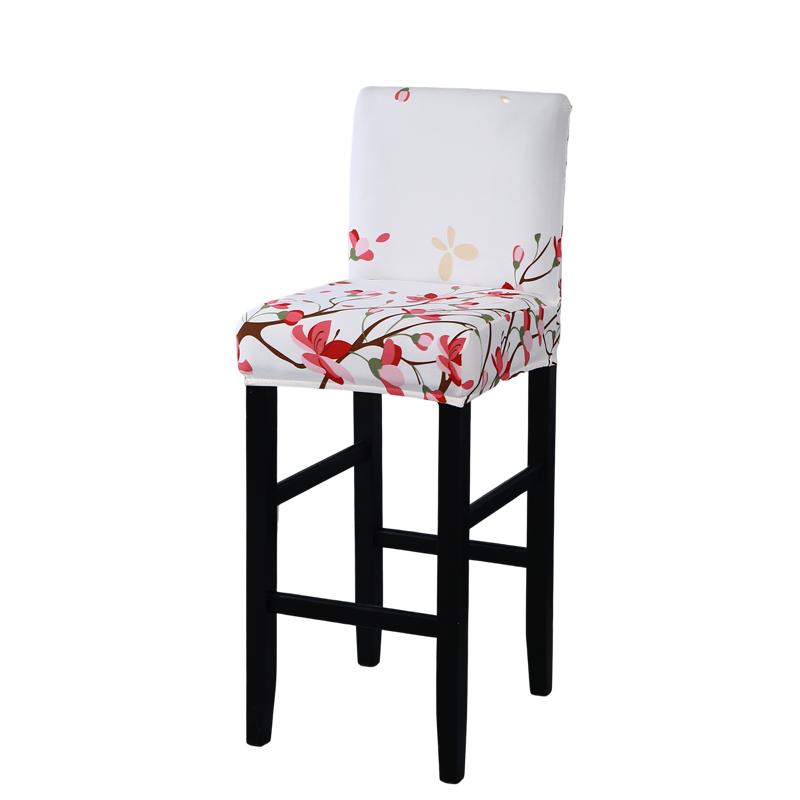 Stretch Bar Stool Covers for Counter Height Chairs Kitchen Dining Room Cafe Furniture Protection Slipcovers