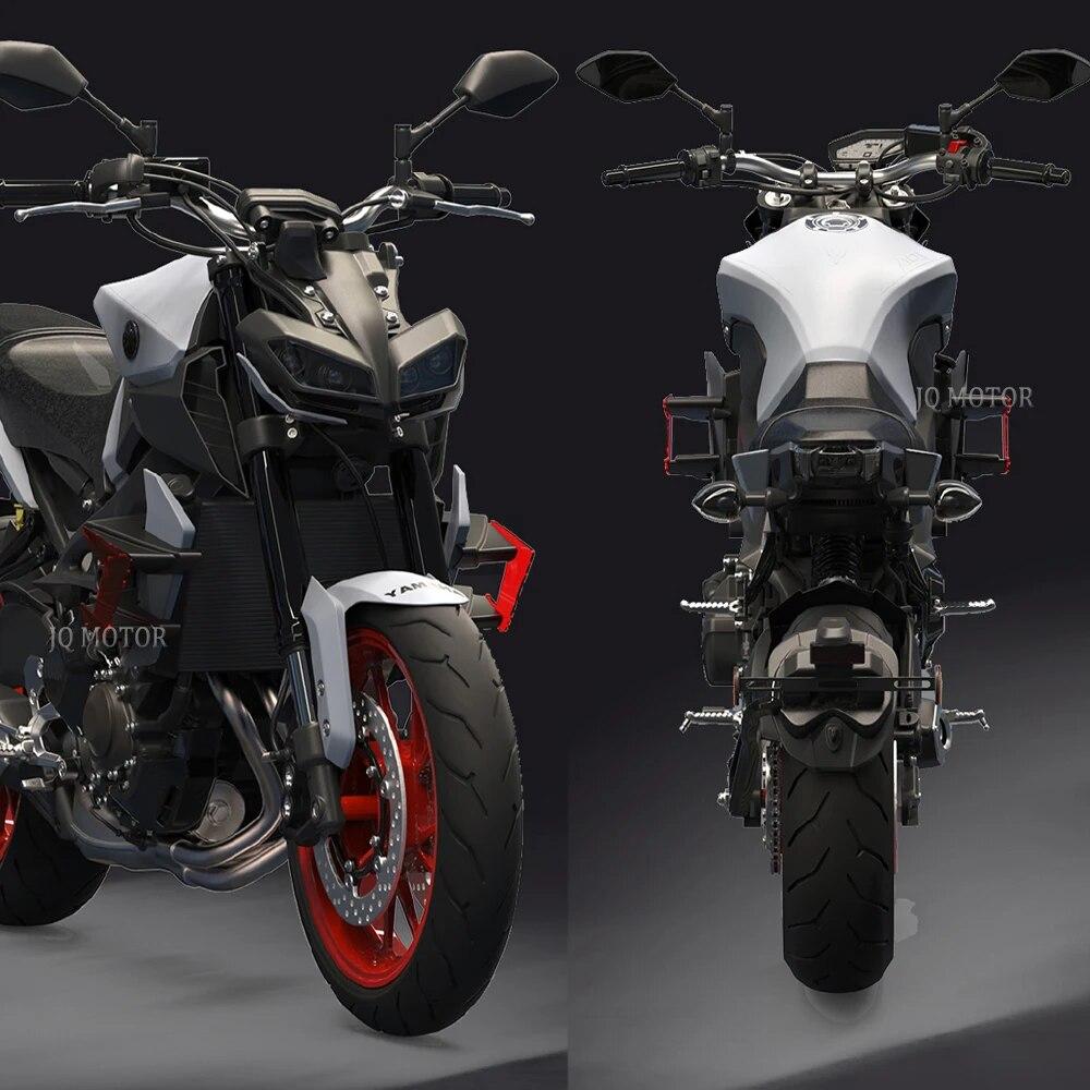 MT-09 2017-запчасти для мотоцикла, боковая прижимная сила, голые спойлеры, фиксированные обтекатели крыльев, крылья для Yamaha MT09 MT 09 SP 2018