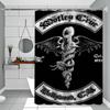 Популярная группа M-Motley Crues Простая шторка для душа Шторка для душа для ванной Легко чистить и стирать Полиэстер Водонепроницаемая Непрозрачная
