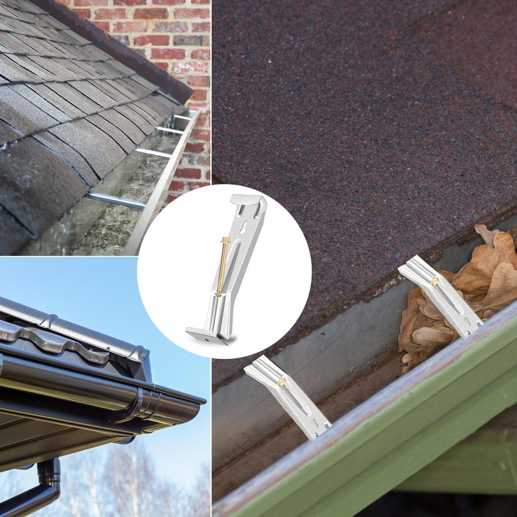 28 штук Скрытые держатели водосточного желоба 5 дюймов Портативные Прочные Кронштейны с Винтами для Обслуживания Водосточного Желоба K Styles Домашнее Использование