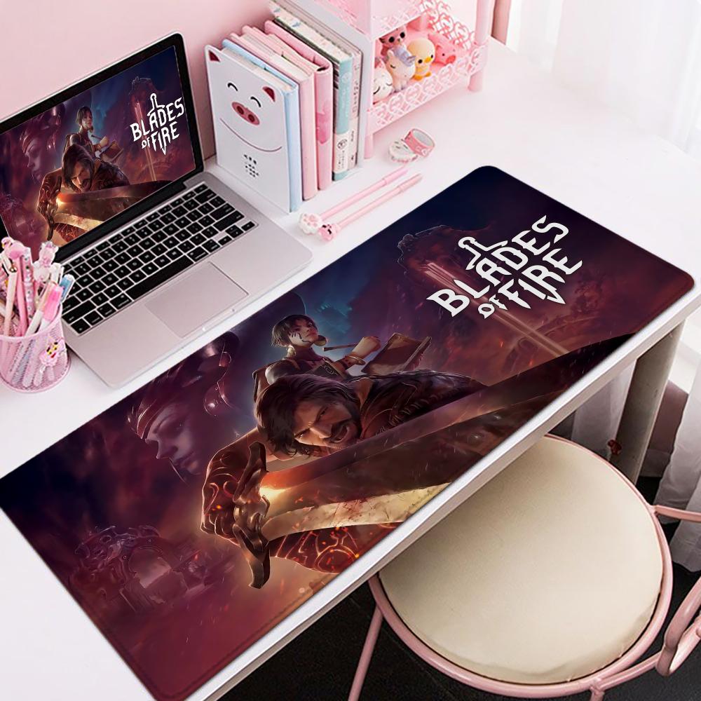 BBlades Of Fire Коврик для мыши xCM Нескользящий Игровой коврик для мыши Геймерский Коврик для мыши ESports Игровой Механическая клавиатура XXL Настольный коврик